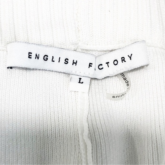 English factory ivory black trim knit shorts - Picture 7 of 10